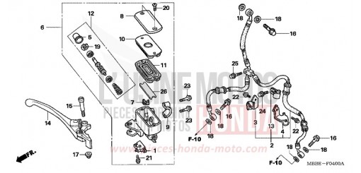 FR. BRAKE MASTER CYLINDER VTR1000F5 de 2005
